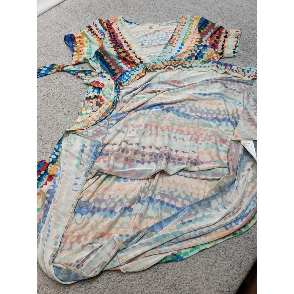 Cap Juluca Aldo Martins Dress L Colorful Abstract Cinco de Mayo Siesta Boho - Picture 12 of 16